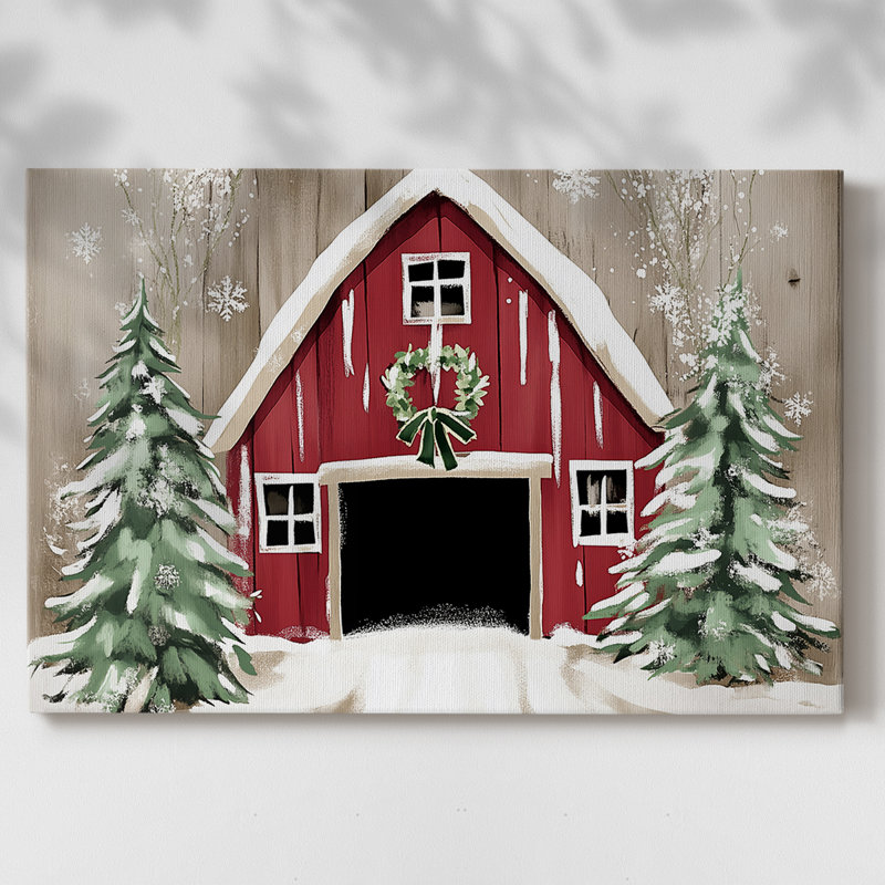 Christmas Holiday Art III- Gallery Wrapped Canvas-CIX, 12" H x 18" W