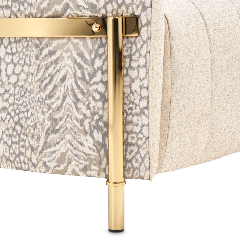 Lisbon 71'' Chenille Round Arm Loveseat, Opal Chenille