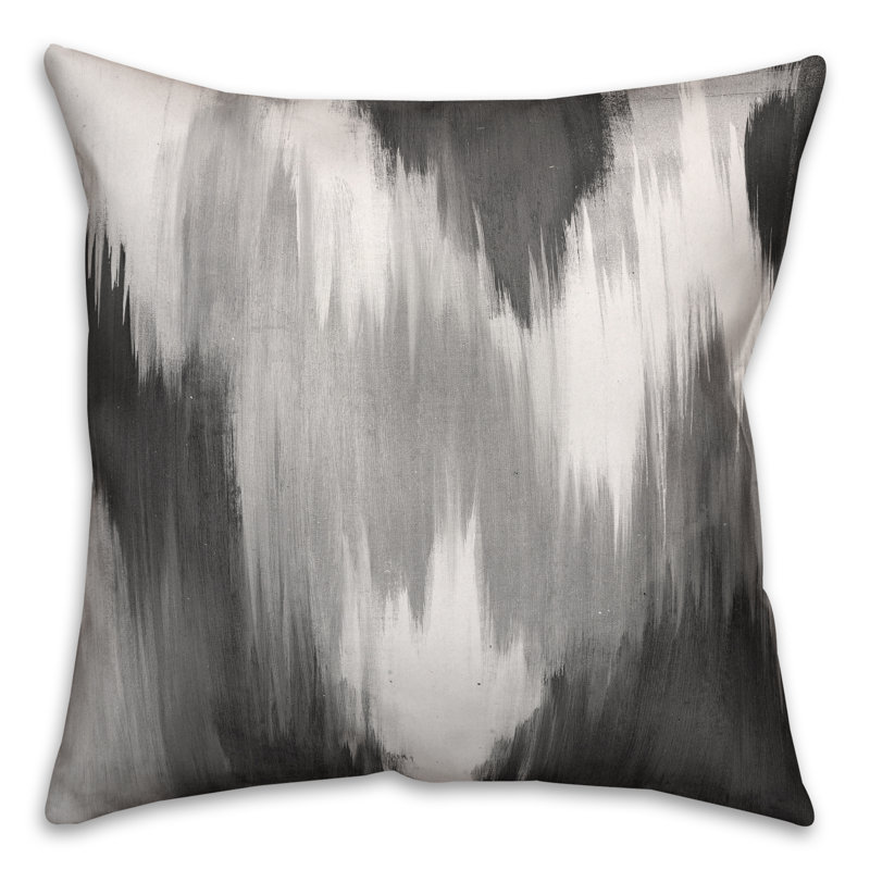 Housse et insert d'oreiller carré, 18" x 18", Gris, Housse de coussin seulement - sans coussin
