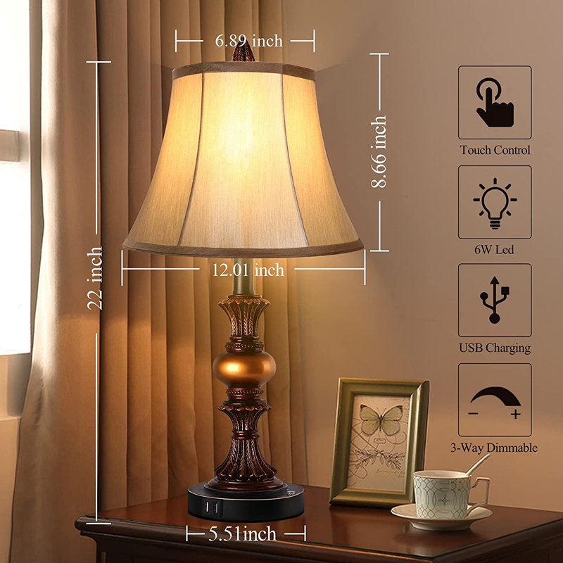 Lampe de table Aguasvivas USB