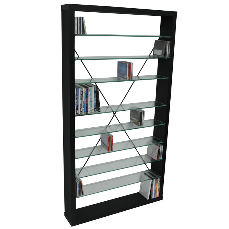 161.5 cm H Multimedia Storage, Black