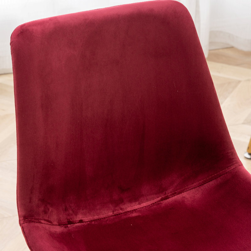 Ensemble de salle à manger contemporain 3 pièces, table de salle à manger ronde blanche avec 2 chaises pour le salon, Rouge