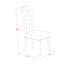 Cet ensemble de salle à manger 5 pièces comprend une table de salle à manger rectangulaire avec des feuilles décoratives et 4 chaises rembourrées en tissu kaki foncé en acajou-109975336-109975335-106903614
