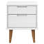 Revis Bedside Cabinet 40X35x48 Cm Solid Wood-253750534