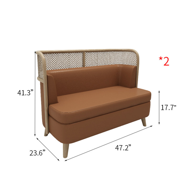 Banc rembourré en similicuir Modern Modern