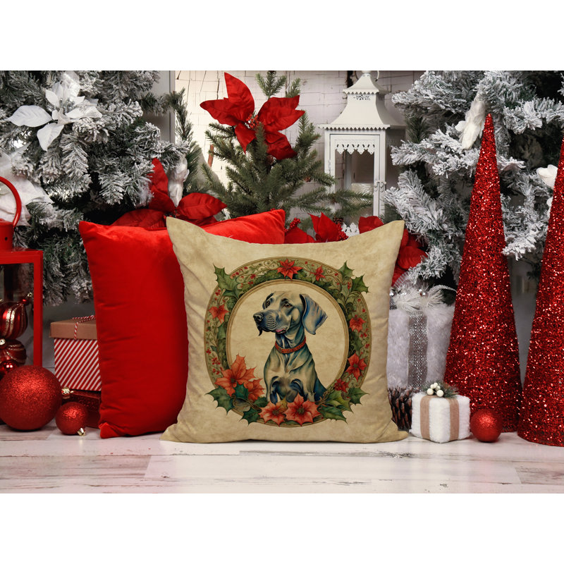 Coussin Christmas, 14 po x 14 po, Carré