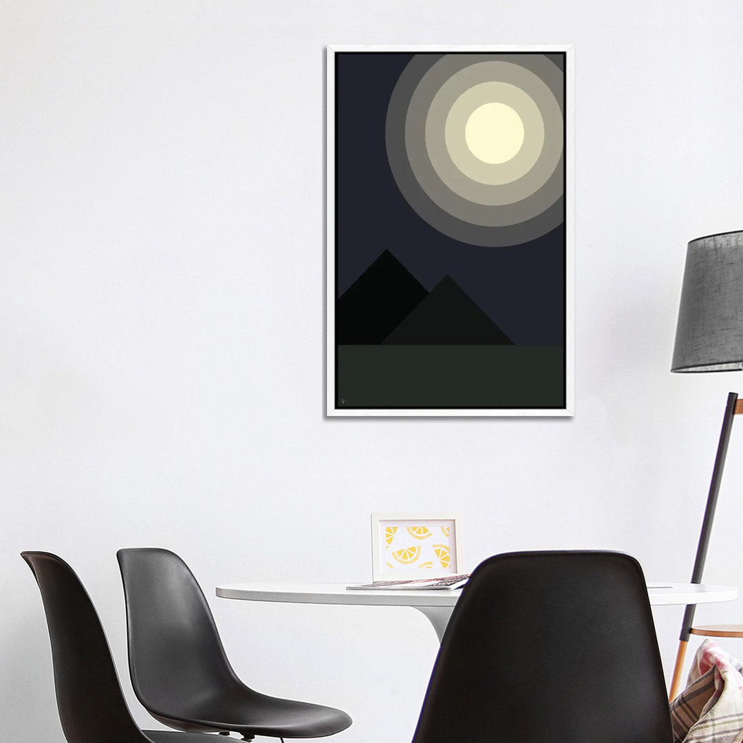 Vollmond Mondlicht um Mitternacht in den Bergen von Lyman Creative Co. - Galerie- Giclée auf Leinwand