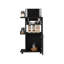 Chariot de cuisine polyvalent compact avec armoire pratique et roulettes lisses-125685491