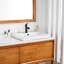 Lavabo de salle de bain rectangulaire encastré en céramique semi-encastré blanc 24 1/2 po