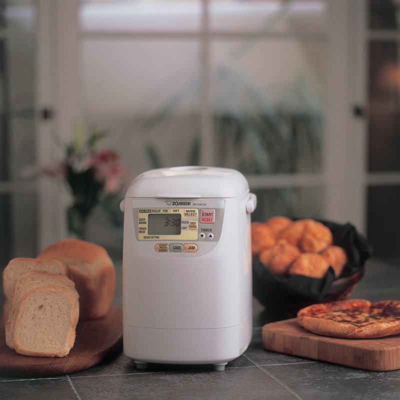 Premium White Compact Breadmaker with Delay Timer and Multiple Settings
