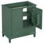 Dark 30" Bathroom Vanity Base, Solid Wood & Construction, Multi-Functional Cabinet With Door And Drawer, Adjustable Shelf, Assembly Base Only 30", , , Drawer Storage Options, Required