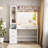 Makeup Vanity With Led Lighted Mirror