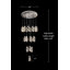 Lustre en cristal de luxe moderne - 23 lumières à DEL à intensité variable, hauteur réglable-1550985386