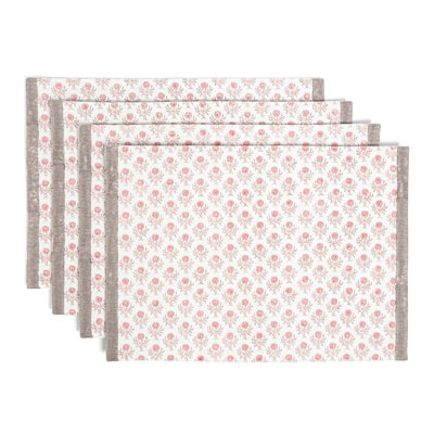 over&back Hand-Blocked Placemats, Set of 4