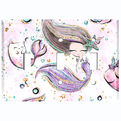 Plaque murale 3 lumières Mermaid