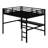 Metal Loft Bed With Power Outlet And LED Lighted, Space-Saving-825187126