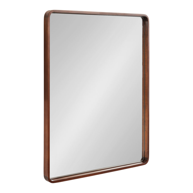 Miroir Sherman, 30 po x 24 po, Noyer brun
