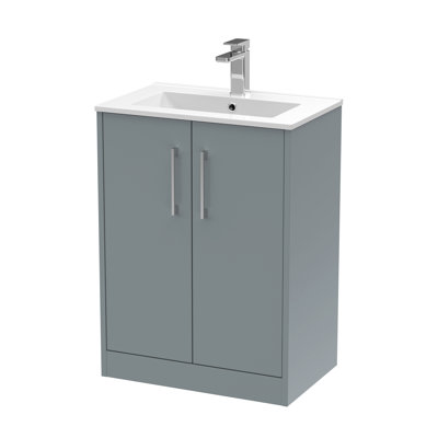 Juno 600mm Single Bathroom Vanity with Integrated Vitreous China Basin