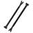 Stalwart Adjustable Door Stopper Bar 2-Pack for Hinged or Sliding Doors and Windows - Door Jammer