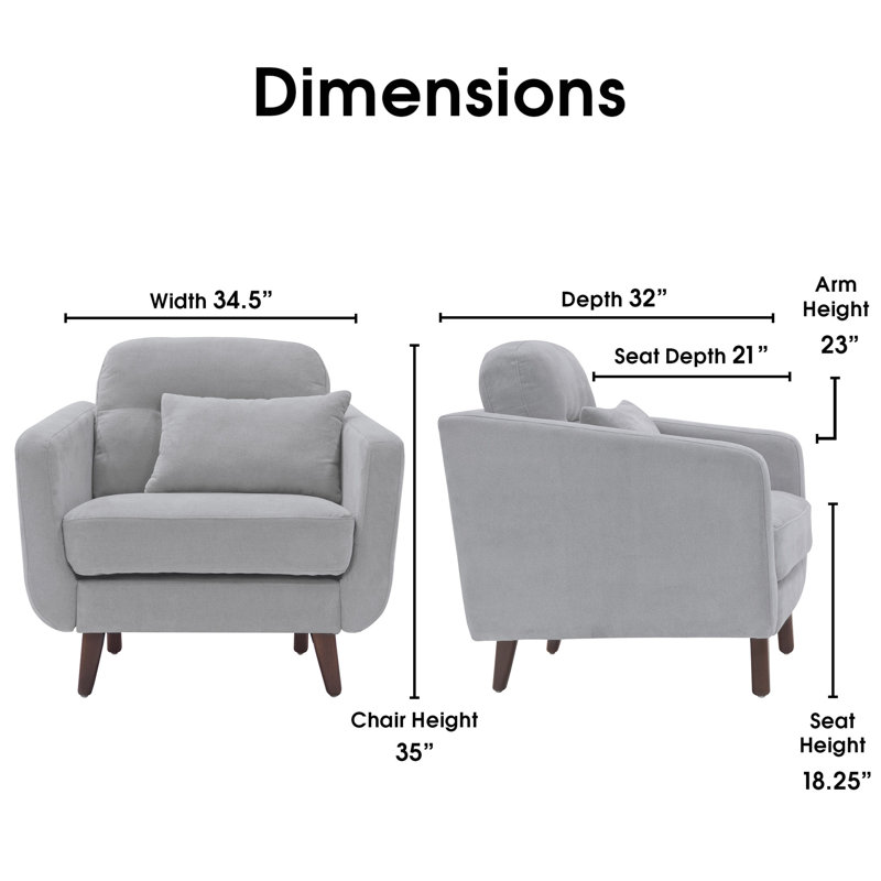 Fauteuil Serta Sierra, Gris fumée