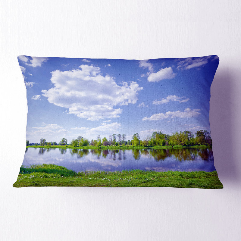 Coussin lombaire imprimé Printemps ensoleillé par Narew River