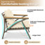Ensemble de meubles de patio extérieur 6 pièces, ensemble de canapés en acier avec table basse-126637941