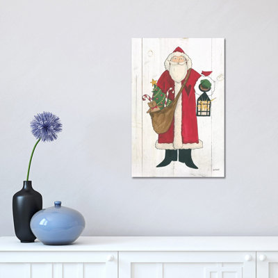Vintage St Nick I 1 Piece Wrapped Canvas Painting