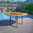 Anautica 4 - Person Wood Patio Dining Set with Round Table
