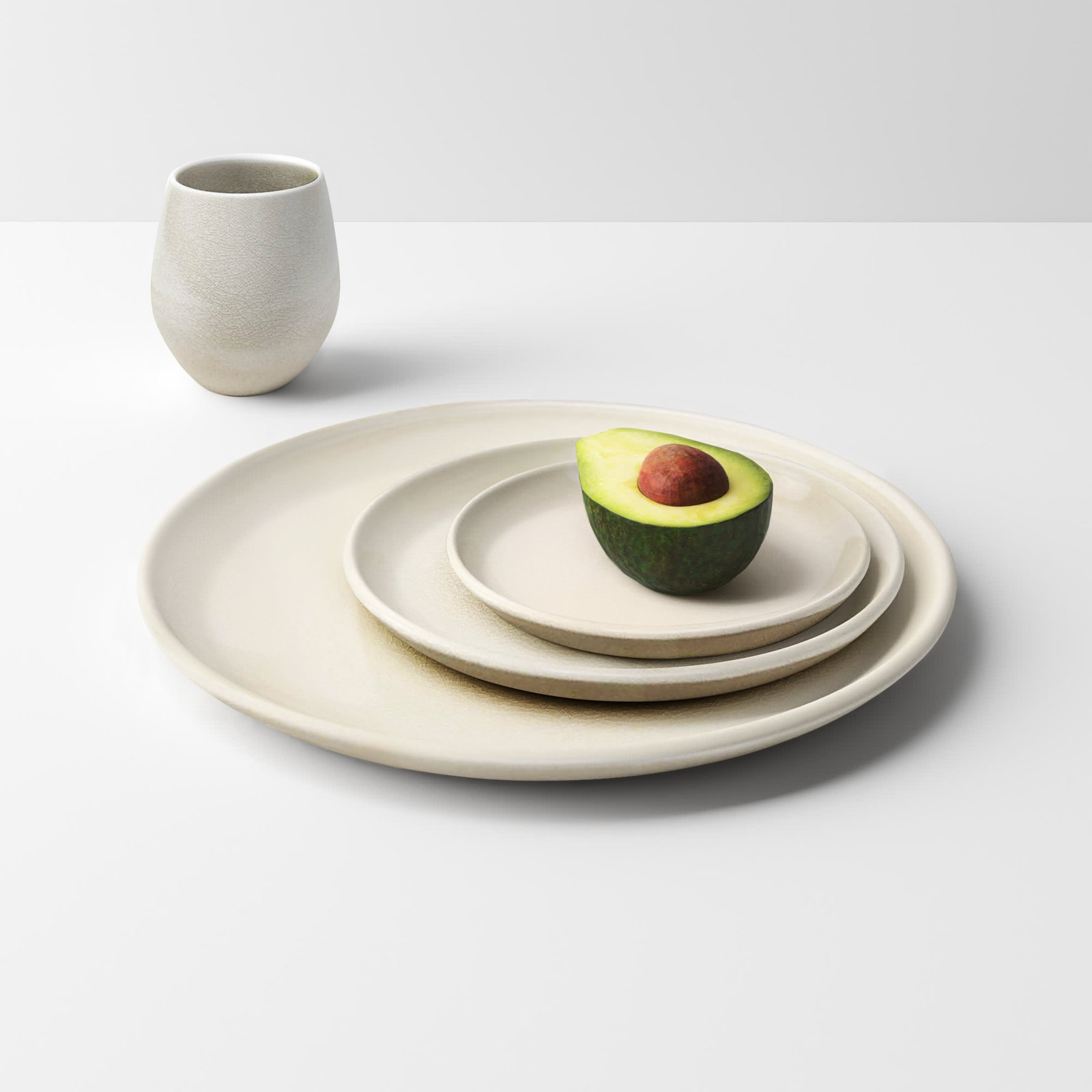 Borgen Stoneware Dinnerware Set, Muslin