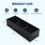 Modern Black Steel Raised Garden Bed – Rectangular Planter Box with Removable Dividers, Weather-Resistant, Tool-No Assembly Required, Excellent Drainage, Outdoor & Indoor, with Base-1155543151