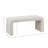 Boucle Waterfall Bench Cream 42"W