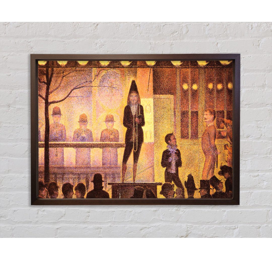 Zirkusparade von Georges Seurat - Einzelbildrahmen Kunstdrucke auf Leinwand