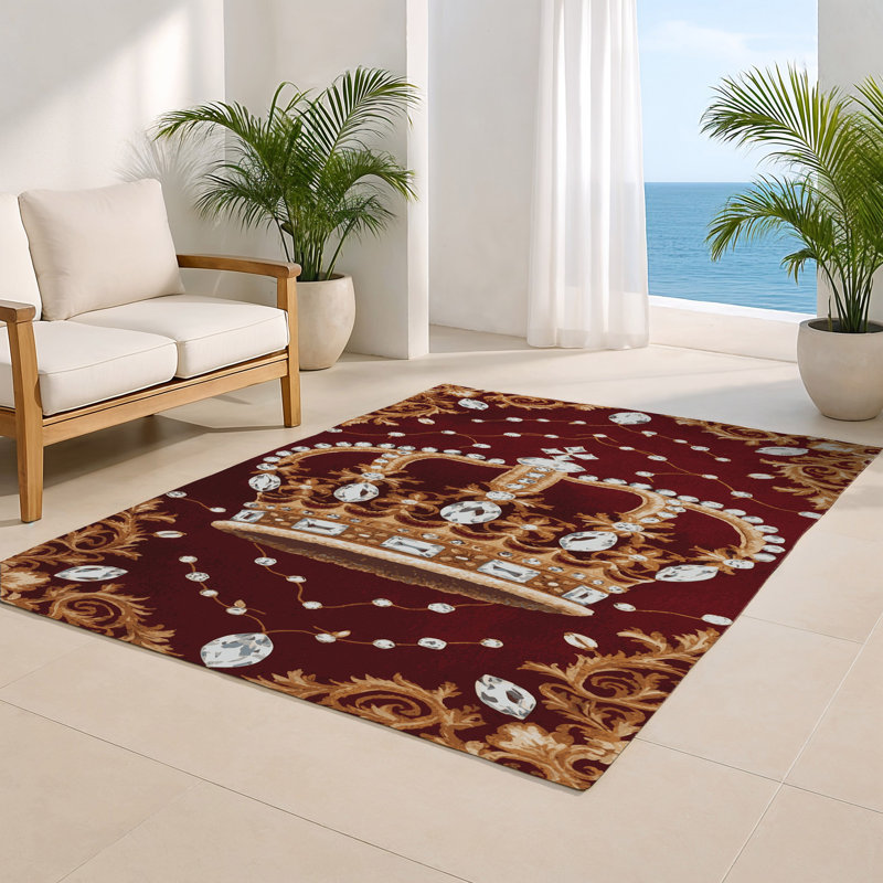 Tapis rouge français intérieur et extérieur, Rectangle 4pi x 6 pi