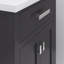 Ensemble de meuble-lavabo espresso 24 po avec robinet simple chromé moderne Gaget-1113332340-1113332341