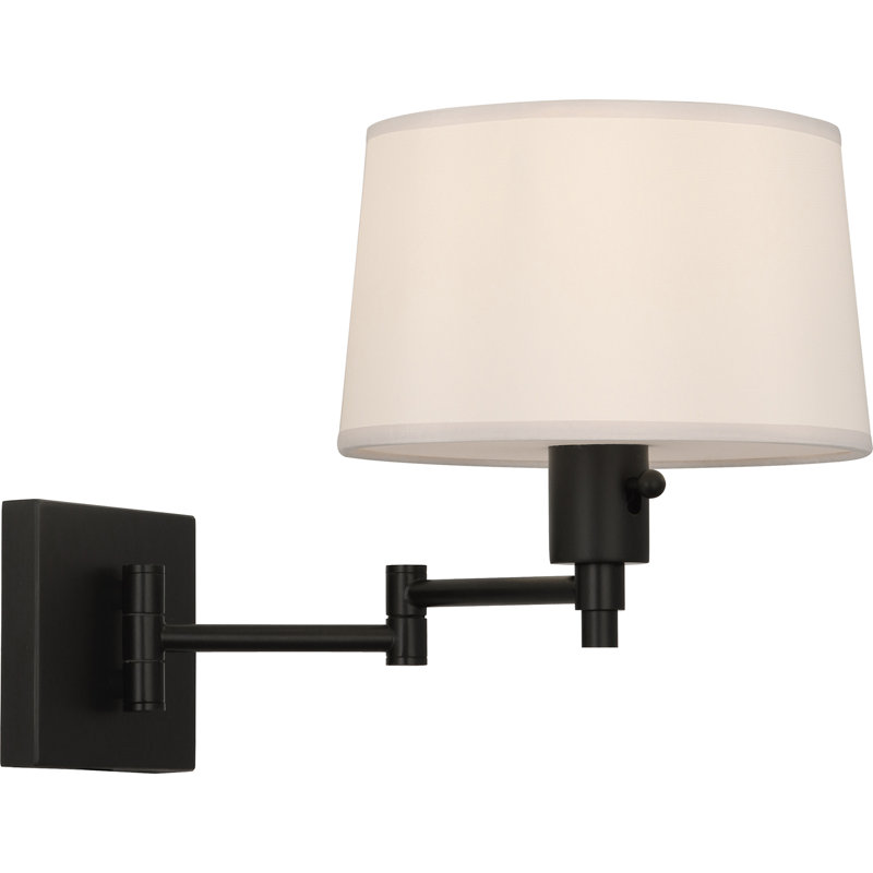 Real Simple Steel Swing Arm Sconce, Matte Black