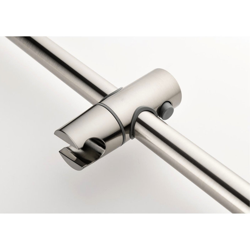 Brushed Nickel Bathroom Shower With Lever Handles: Head, Hand Shower, Slide Bar, Bodysprays, Hose, Valve Spray Options: