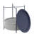 Jarrion End Table Set with Storage Bag Tray Top Foldable X-Shaped Legs-1022923318