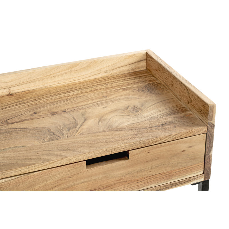 Console black-acacia 100x80x30 cm