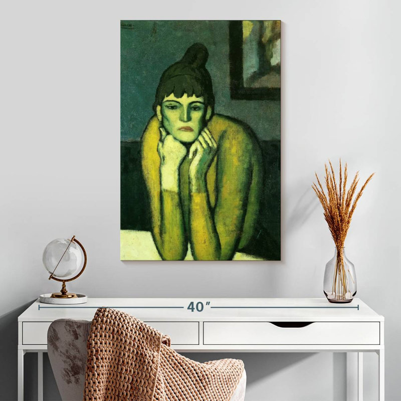 Femme avec un chignon, H 30 po x l 20 po