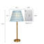 Lampe de table campagnarde moderne à 1 lumière à intensité variable 27,6 po H-1834160237