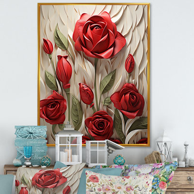 Red Rose Beauty - Roses Wall Art