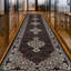Hand-Knotted High-Quality Black and Cream Runner