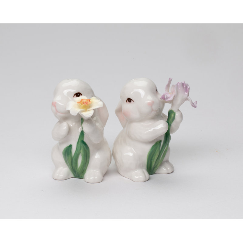 Ensemble salière et poivrière pour lapin de Pâques Cosmos