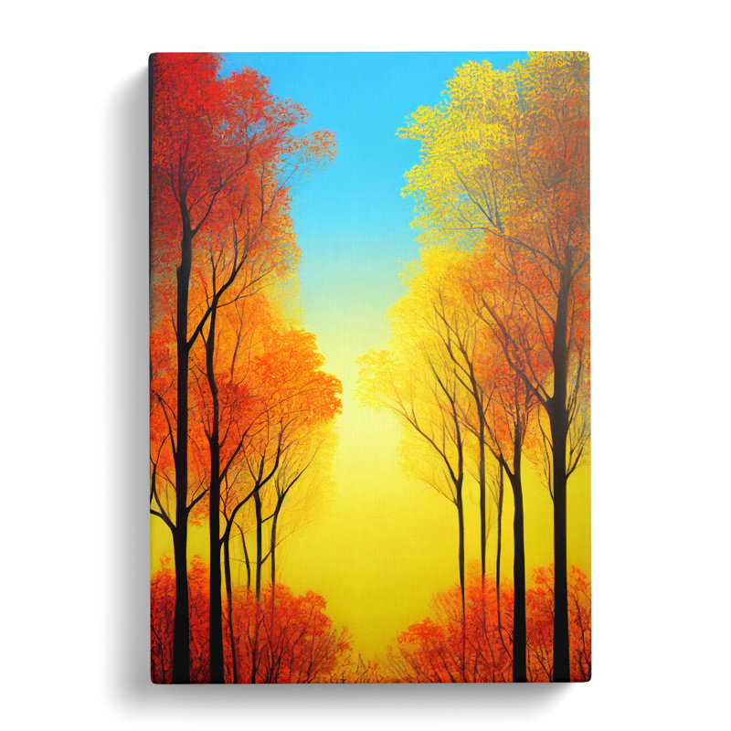 Autumn Forest Landscape Vol.1 - Wrapped Canvas Print, 50cm H x 35cm W x 3cm D