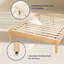Structure de lit plateforme en bois massif de 12 pouces, structure de lit en bois sans sommier-548892375-548892394