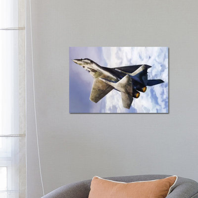 Russian Mig 29 Jet Fighter by Unknown Artist - Wrapped Canvas Print
