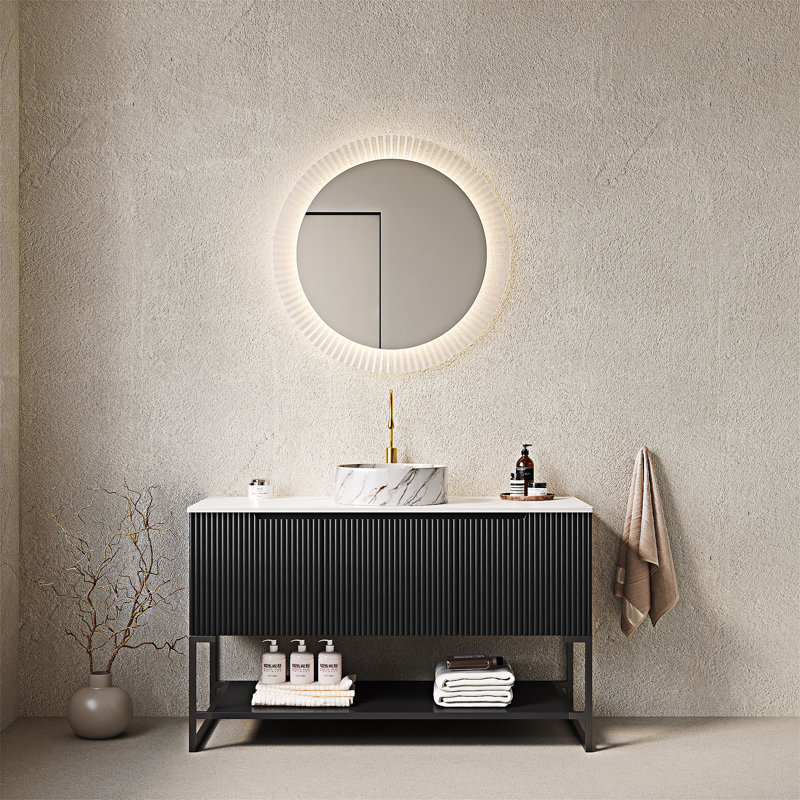 Meuble-lavabo autoportant avec lavabo
