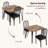 Kitchen Table And Chairs With Chamfer Design-902924979