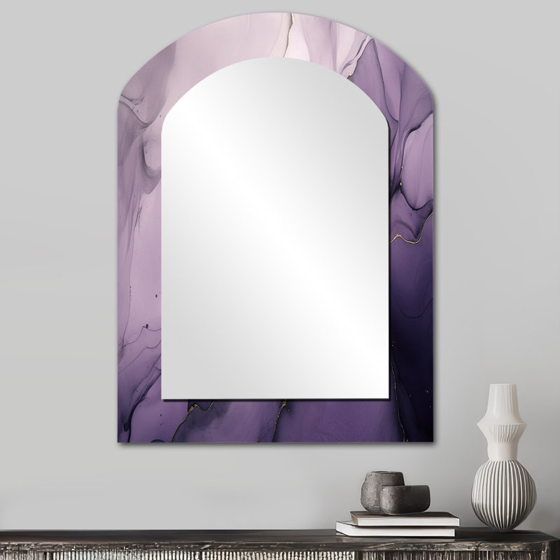 Miroir mural décoratif asymétrique Maratha, 34 po x 25 po
