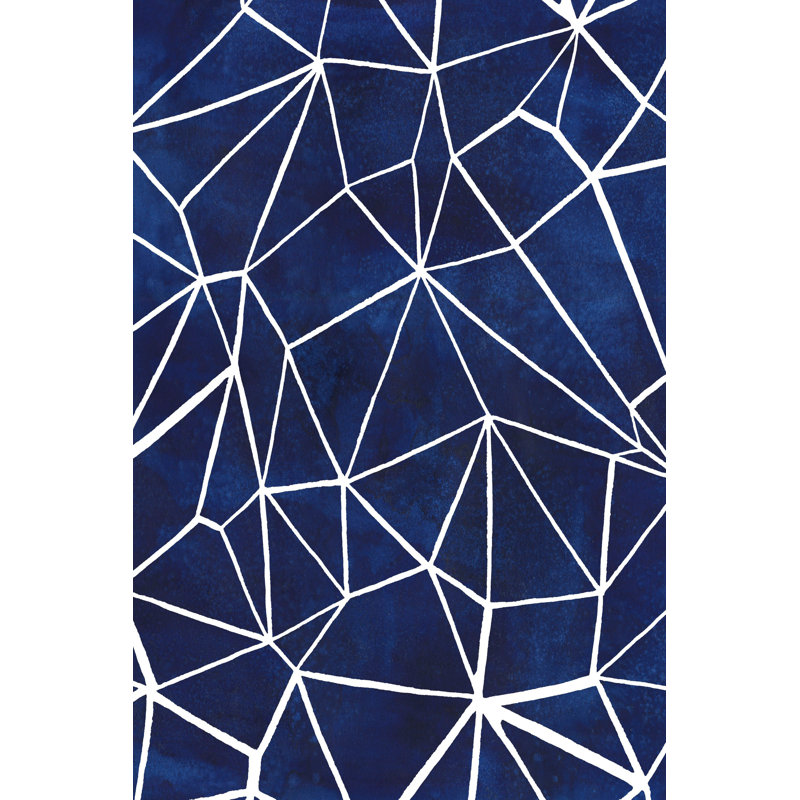 Indigo Pattern III - Graphic Art on Canvas, 30" H x 20" W x 1.5" D